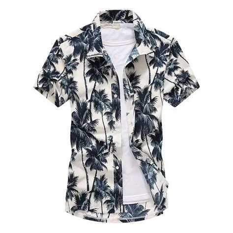 Camisa Hawaiana Para Hombre Ropa Con Estampado De Palmera Ideal Moda Rocic Com