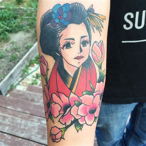 70 Colorful Japanese Geisha Tattoos Meanings And Designs 2019