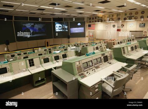 Apollo Mission Control Room Nasa Johnson Space Center Houston Texas