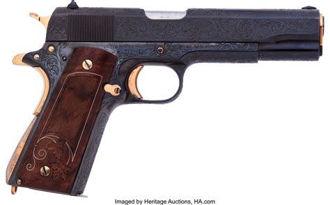 Colt Model 1911a1 Navy Contract Semi Automatic Pistol Handguns