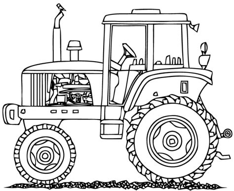 Coloriage tracteur à imprimer