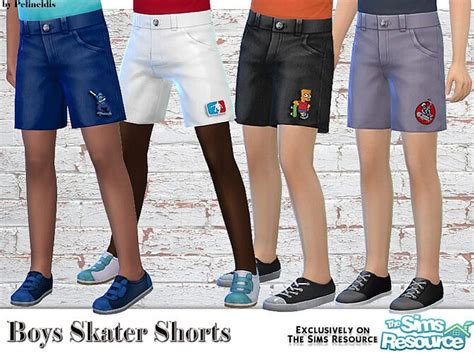 Boys Skater Shorts By Pelineldis At Tsr Sims 4 Updates