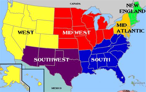 Regions of the United States.