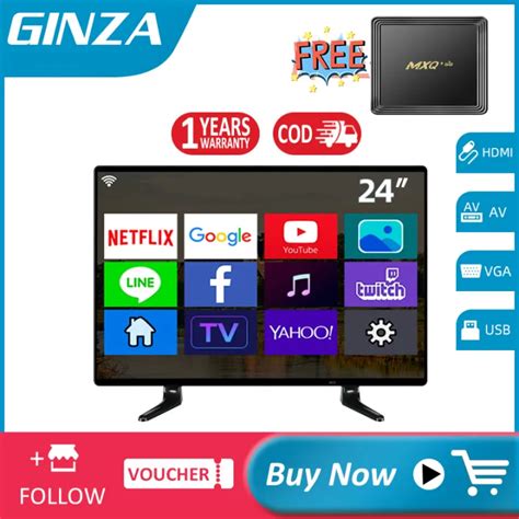 Free Tv Box M X Q Ginza 24 Inchtv Ultra Slim Cheap Tv Fhd Tv Sale