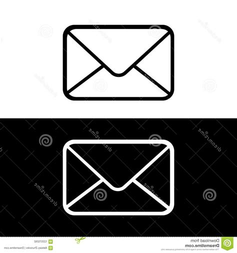 Email Icon Black And White At Collection Of Email