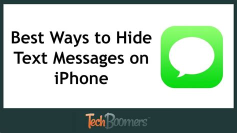Feb 05, 2019 · the ability to schedule the sending of text messages and imessages on iphone has long been desired but up until recently it was not really possible. Best Ways to Hide Text Messages on iPhone - YouTube