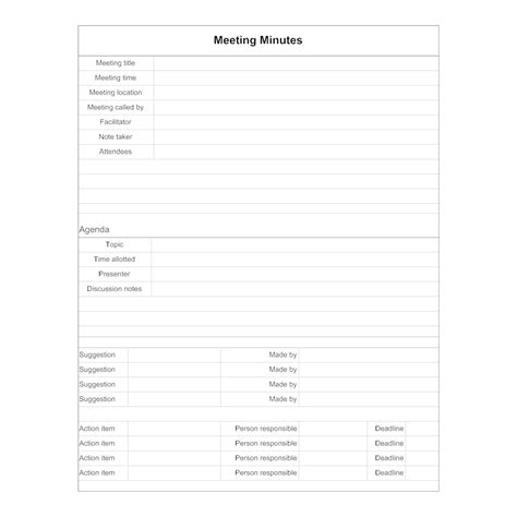 So if you require to create an excellent meeting minutes as fast as you can we have 10+ minutes of meeting examples that you can use whenever and wherever. Meeting Minutes Form Template