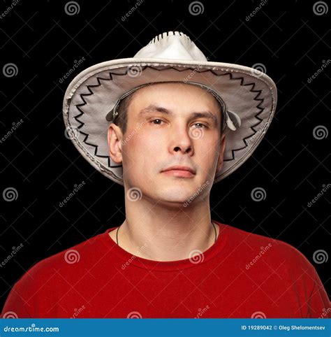 Man Wearing A Cowboy Hat Stock Photography Image 19289042