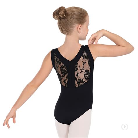 Girl's Lacey Back Leotard by Eurotard-45879C