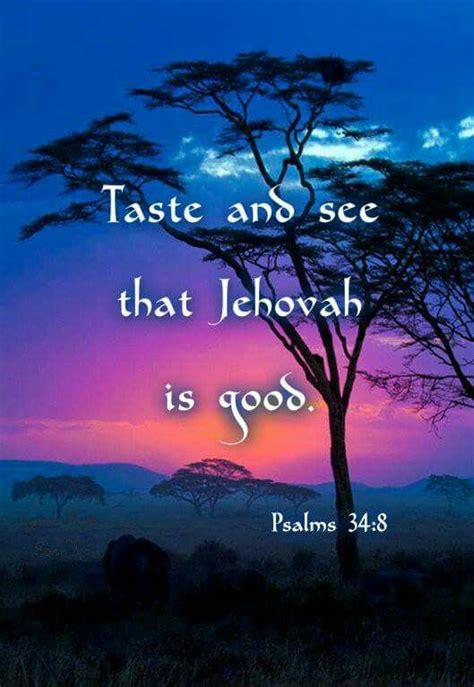 Taste And See That Jehovah Is Good Happy Is The Man Who Takes Refuge In Him Psalms Https