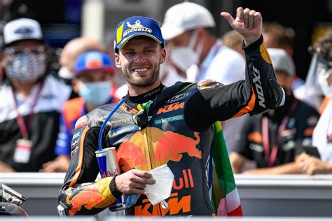 Binder, ktm team moto2 racer and current champion of the moto3 world. motogp-brad-binder-first-win-ktm-red-bull-rc16-czech-gp-8 ...