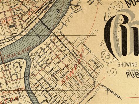 Old Map Of Cincinnati 1882 Vintage Map Vintage Maps And Prints