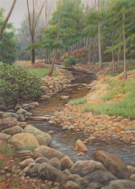 Landscape Drawing In Colored Pencil Landscape Drawings Colored