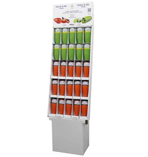 Carrot And Dip And Celery And Dip Floor Display Hutzler Manufacturing