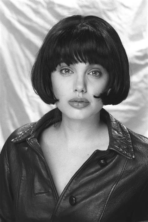 Portraits Of A Teenager Angelina Jolie Modeling At A Photoshoot In