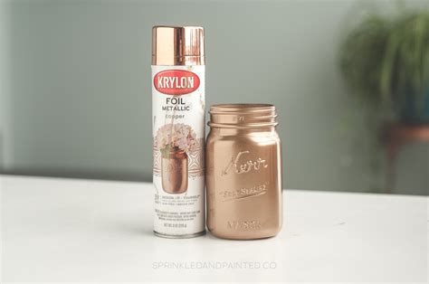 See how to paint with metallic copper and rose gold metallic paint stripes. Copper Spray Paint Colors - Sprinkled and Painted at KA ...