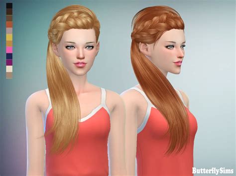Sims 4 Hairs ~ Butterflysims Hair Jo162