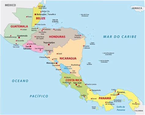 Países Da América Central Toda Matéria