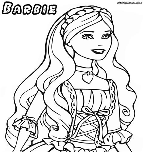 Barbie Princess Printable Coloring Pages