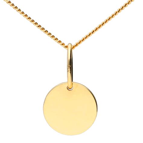 9ct Yellow Gold Circle Pendant Buy Online Free Insured Uk Delivery