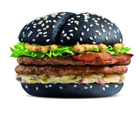 Hong Kong Mcdonalds Black Burger Burger Poster