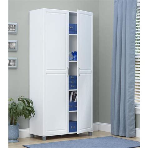 Altra Systembuild White Kendall 36 Inch Storage Cabinet Free Shipping