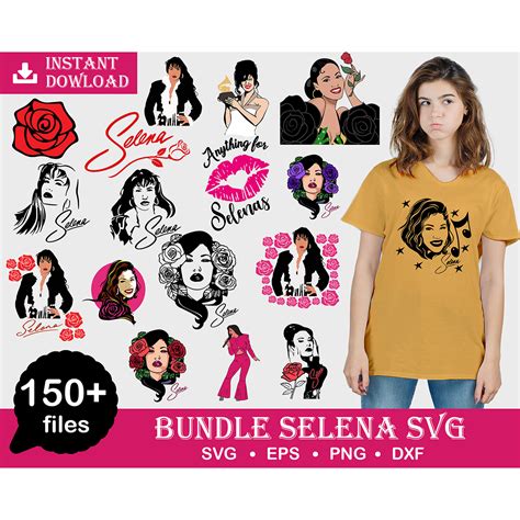 150 Selena Svg Selena Quintanilla Svg Selena Silhouette S Inspire