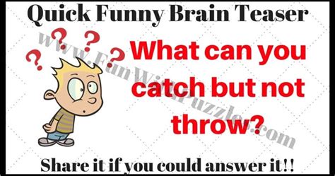 Quick Funny Brain Teasers Puzzle Questions And Answers