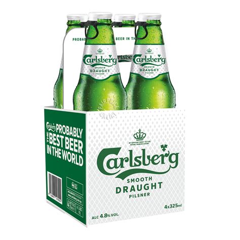 The new carlsberg smooth draught is brewed longer. Carlsberg Bottle Beer - Smooth Draught | NTUC FairPrice
