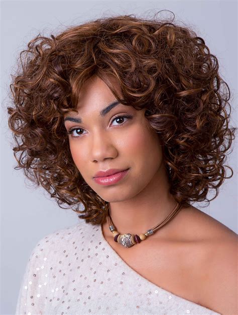 Inches Curly Auburn Lace Front Synthetic Wigs