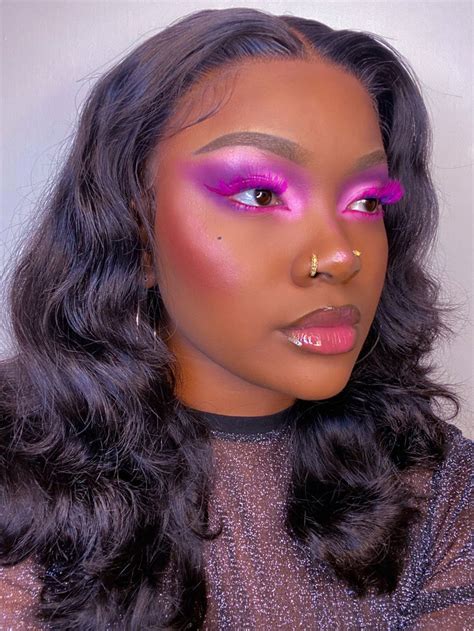 9 9 9 On Twitter Pretty Space Nymph 🧚🏾‍♀️ Ig Nahhdee Black Girl Makeup Pink Makeup