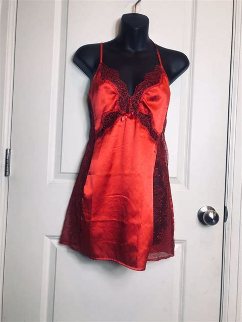 Victorias Secret Red Nightgown This Nightgown Is Absolutely Gorgeous