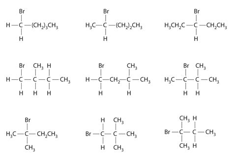 Octane Isomers Structural Formulas