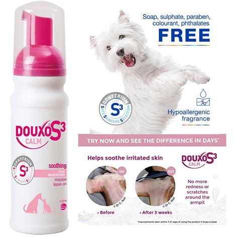 Douxo S3 Calm Soothing Dog And Cat Mousse 150ml Sales 4 Tails