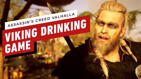 Assassin S Creed Valhalla Eivor Competes In A Viking Drinking Game