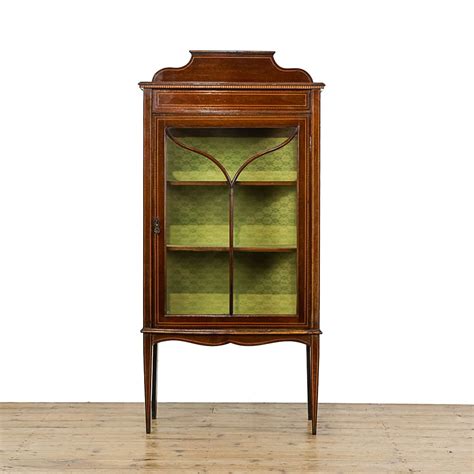 Small Antique Edwardian Mahogany Display Cabinet M 5001 Penderyn