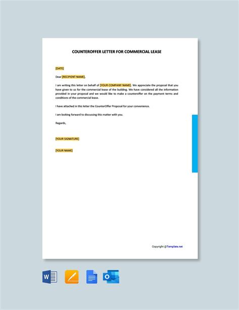 Counter Offer Letter Template In Word FREE Download Template Net