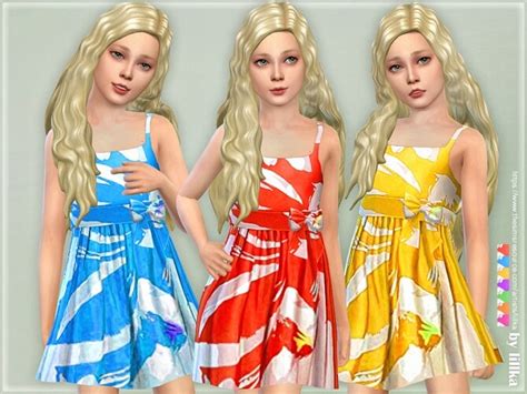 Girls Dresses Collection P144 By Lillka At Tsr Sims 4 Updates