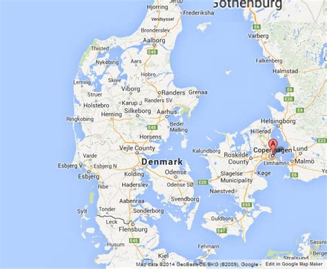 The kingdom of denmark is constitutionally a unitary state comprising denmark proper and the two autonomous territories in the north atlantic ocean. Copenhagen on Map of Denmark