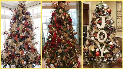 Glue scabiosa pods and dried hydrangea blossoms next. 36+ Fabulous Christmas Tree Deocration Ideas & Inspiration ...