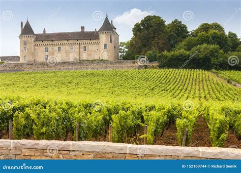 Chateau De Rully With Vineyards Burgundy France Stock Photo Image