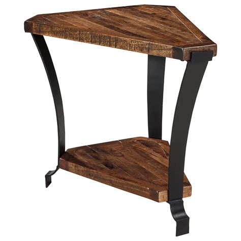 Solid Wood And Metal Chair Side End Table By Signature Design By Ashley