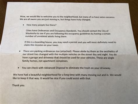 Check spelling or type a new query. Just received a passive-aggressive letter from a neighbor ...