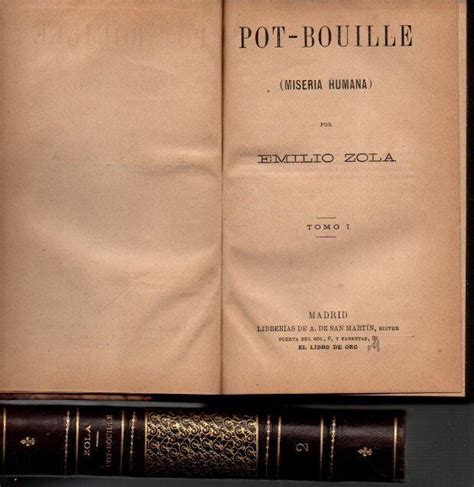 Pot Bouille Miseria Humana Tomo I Y Tomo Ii By Zola Emilio
