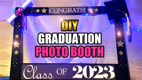 Diy Graduation Photo Booth Frame Free Printable Pattern Gina Tepper