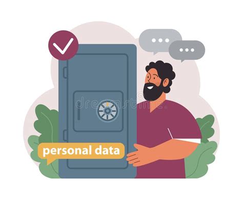 Personal Data Security Information Privacy And Confidentiality Stock