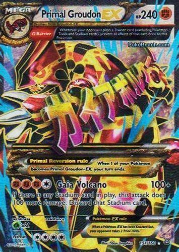 Mar 17, 2011 · the trio protected hoopa from the shadow hoopa and its reinforcements, primal groudon, primal kyogre, dialga, palkia, giratina, and kyurem, in dahara city. Primal Groudon EX 151/160 FULL ART - XY Primal Clash | Rare pokemon cards, Pokemon cards, Cool ...