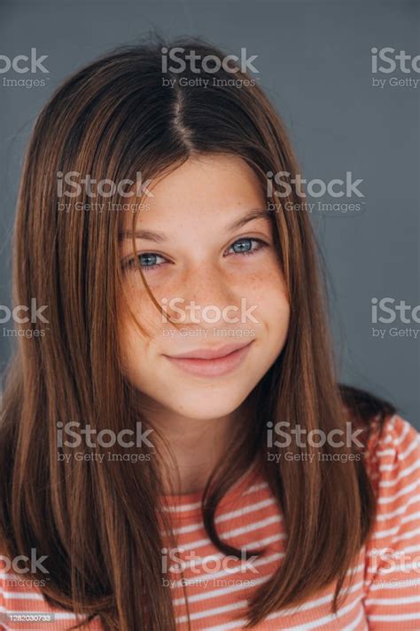 Portrait Of Teenage Girl Stock Photo Download Image Now Smiling