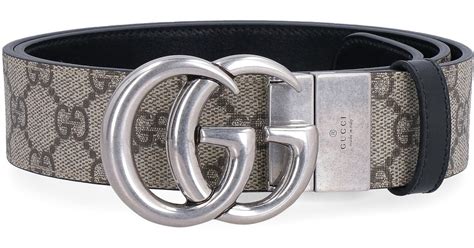Gucci Gg Marmont Reversible Belt In Beige Natural For Men Lyst