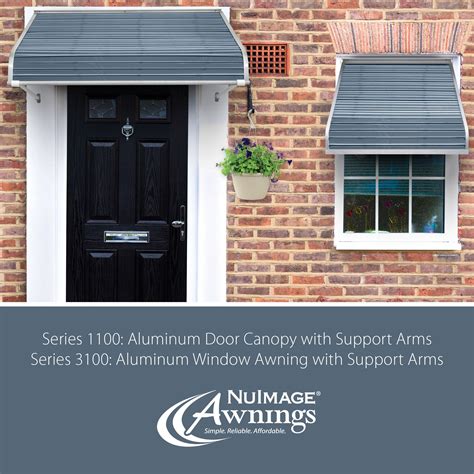 Nuimage Awnings Series 1100 Aluminum Door Canopy And Series 3100